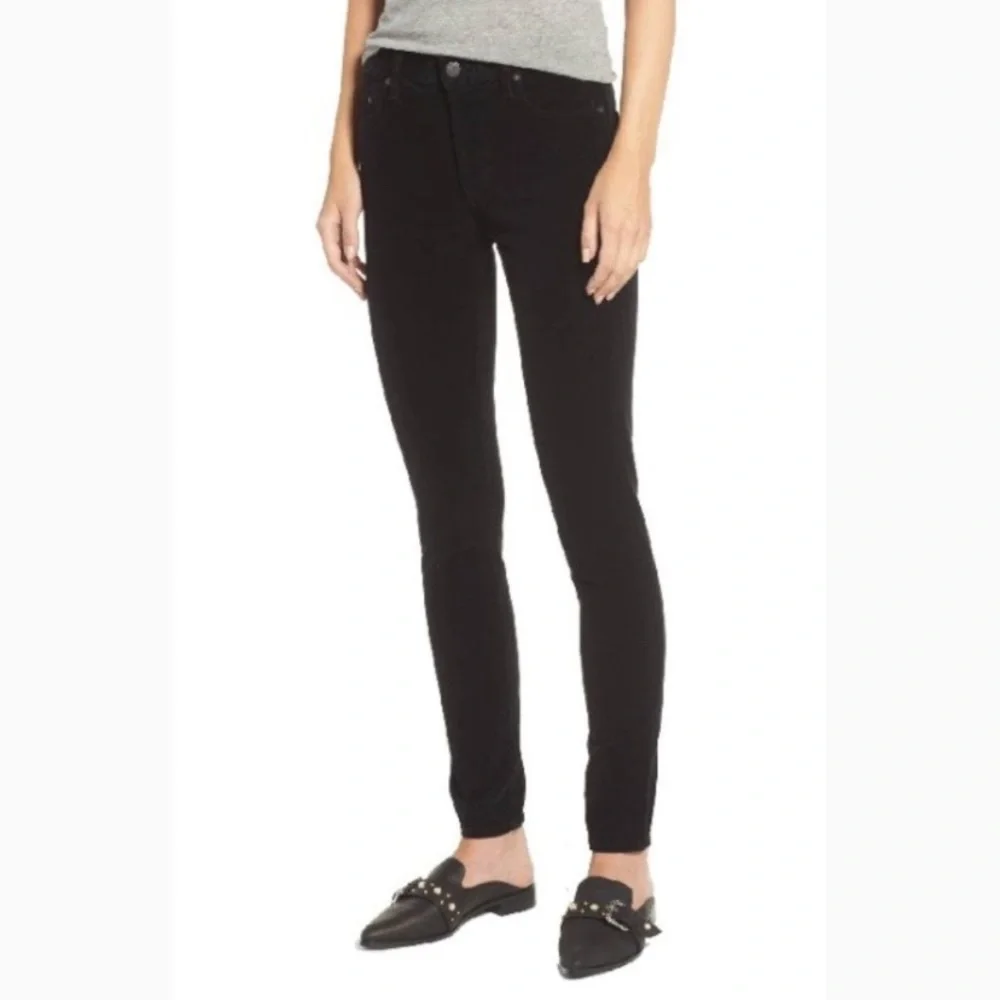 COH Citizens Of Humanity Black Corduroy Rocket High Rise Skinny Jeans Size 26 - Picture 1 of 7